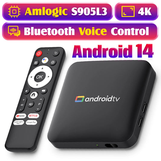 Android 14,0 Dispositivo de TV inteligente H96 Max S905L3 Home Theater Bluetooth con reproductor multimedia de voz de Google 2G 16G 4K HD Video Set TV BOX