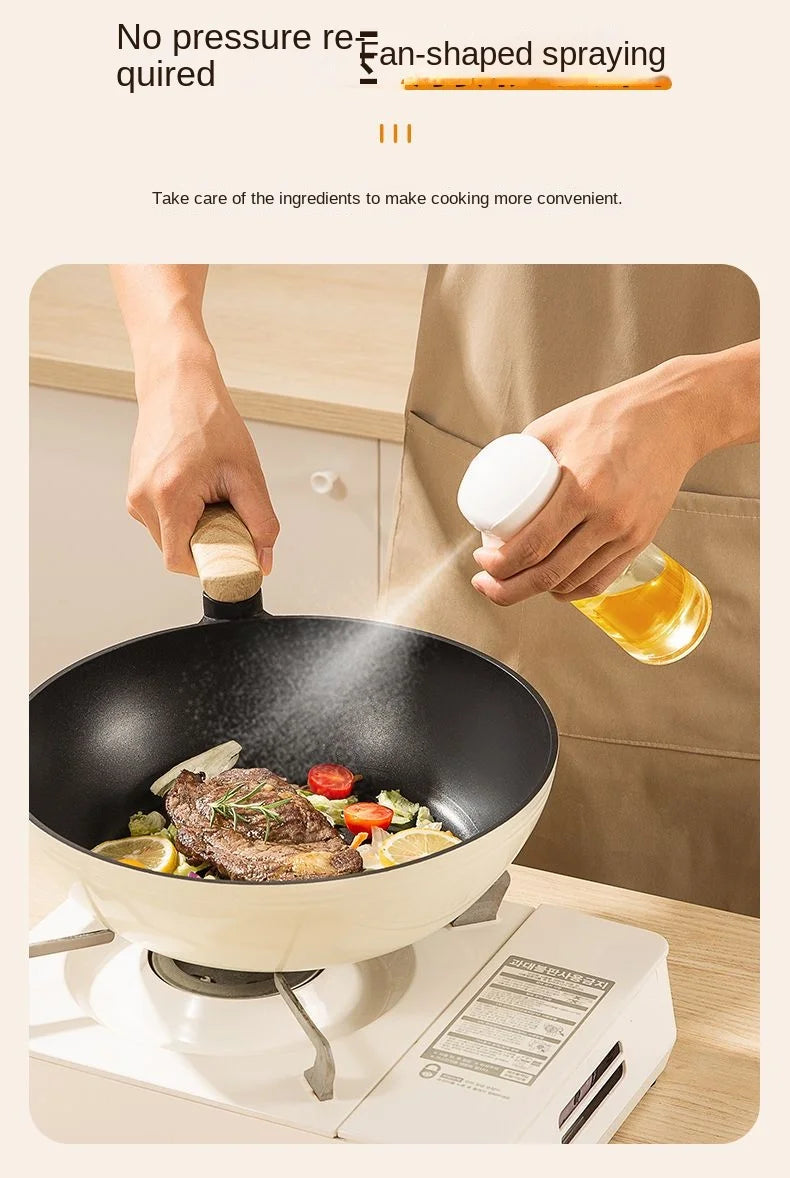 1 bote pulverizador de aceite de 200/300/500 ml para cocina, hogar, comestible, de oliva, atomizado, para freidora de aire.