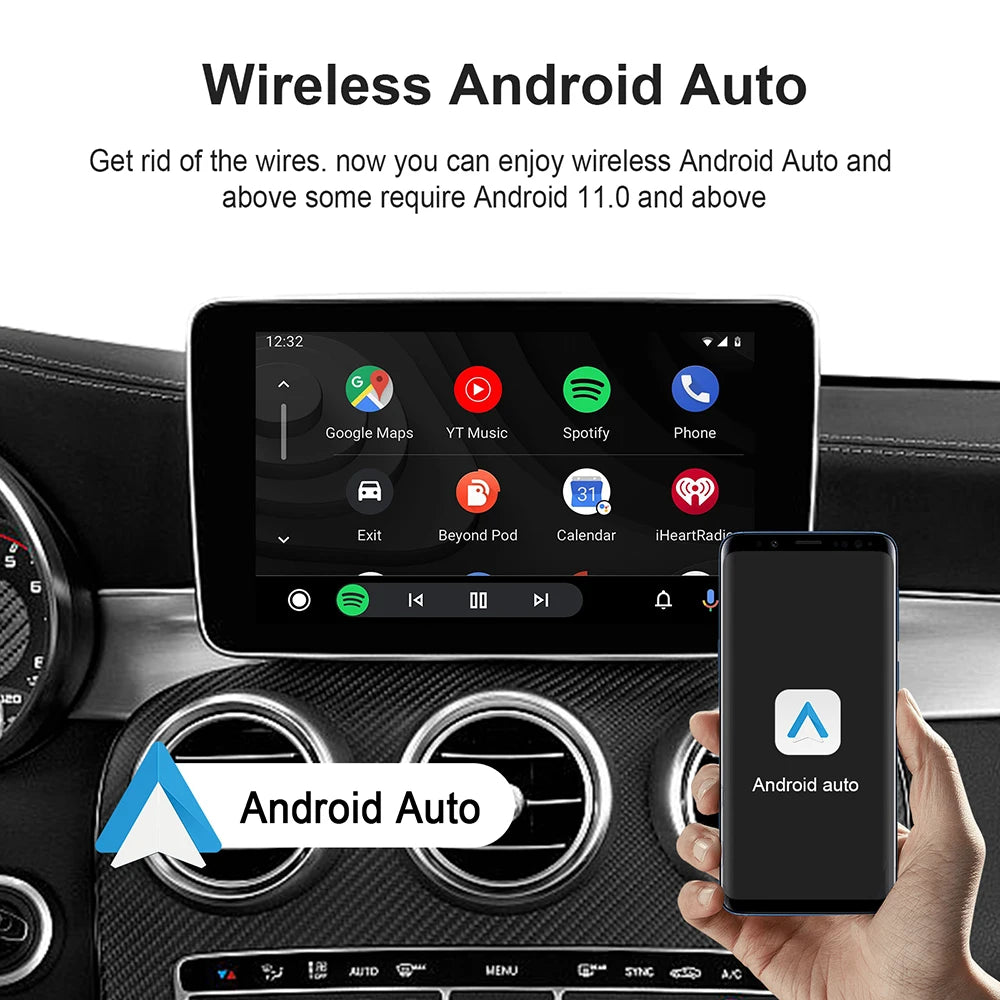 Android 13 TV Box Smart CarPlay Ai Box Wifi Wireless Android Auto Built-in Play Store For YouTube Netflix OEM CarPlay Cars