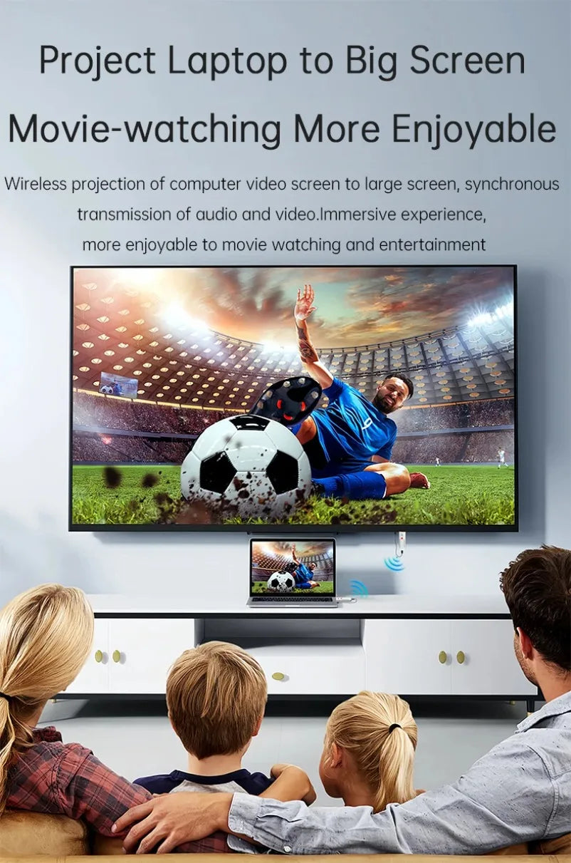 50M 1080P HDMI-Compatible Wireless Transmission Transmitter Receiver Video TV Stick Display Extender For Camera Laptop PC to TV